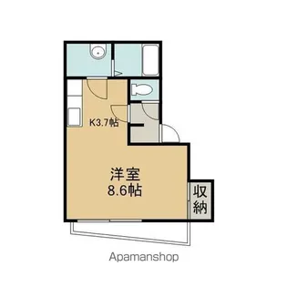 ロイヤルヒルズ大沢川原【301号室】の間取り