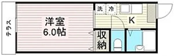 エルパティオ弐番館【2階】の間取り