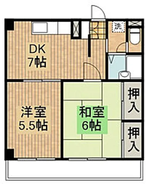 エステートピア松江【4階】の間取り