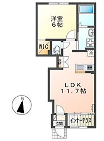 Maison Iris Chou Chou【1階】の間取り