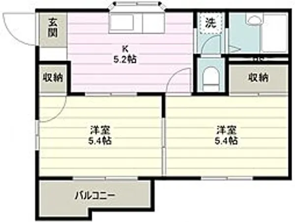 コーポラスルミネ【2階】の間取り