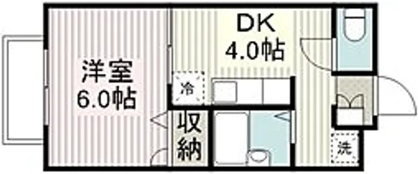 アーバンクレストA【1階】の間取り