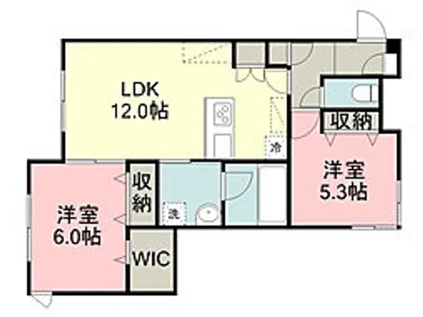 輝(かがやき)【101号室号室】の間取り