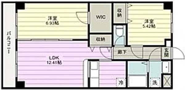 リバプールN【302号室号室】の間取り