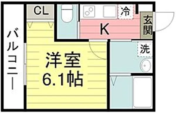 キャメル川越南通町【1階】の間取り