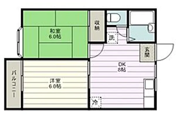 メゾンド・スイーダ【1階】の間取り