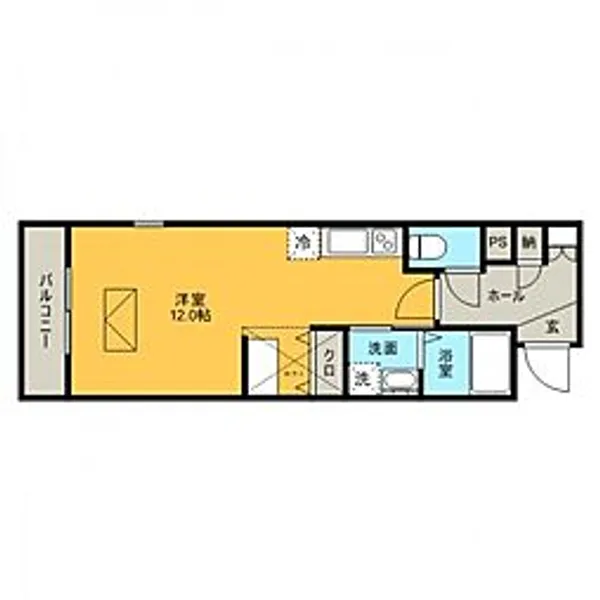 ルネス ロマネガーデン【1階】の間取り