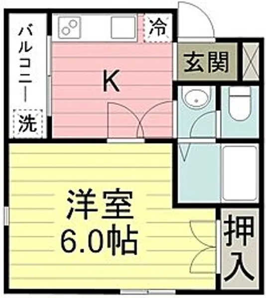 アクアマンション【2階】の間取り