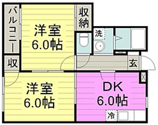 アピア昴【1階】の間取り