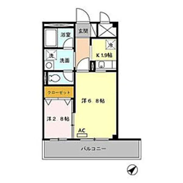 サンライトヒルズ【3階】の間取り