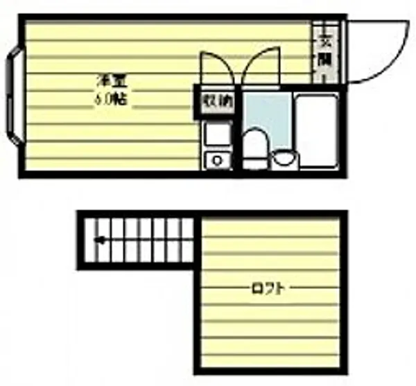 ハイツ新河岸【2階】の間取り