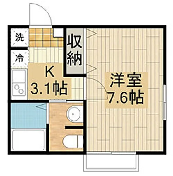 キャメル川越旭町II【1階】の間取り