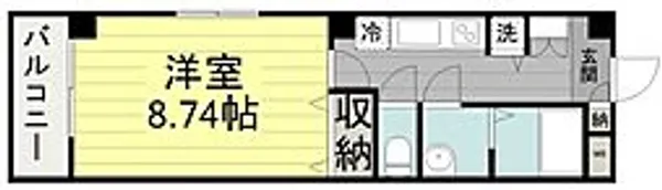こえどテラス【505号室号室】の間取り