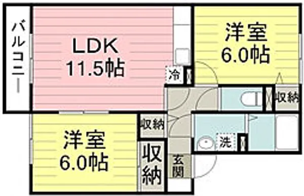 グランシャリオ【2階】の間取り