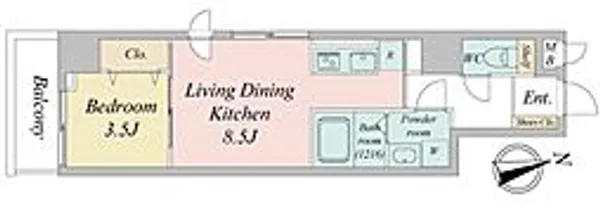 エスティメゾン川越【3階】の間取り