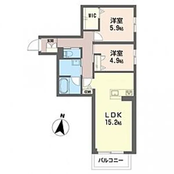ベレオ川越【3階】の間取り