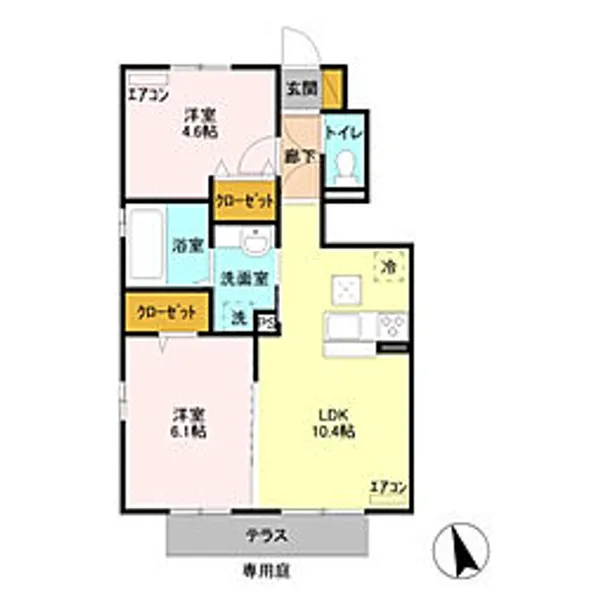 リーブルV【1階】の間取り