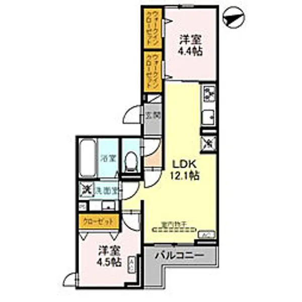 D-Sereno東田町II【2階】の間取り