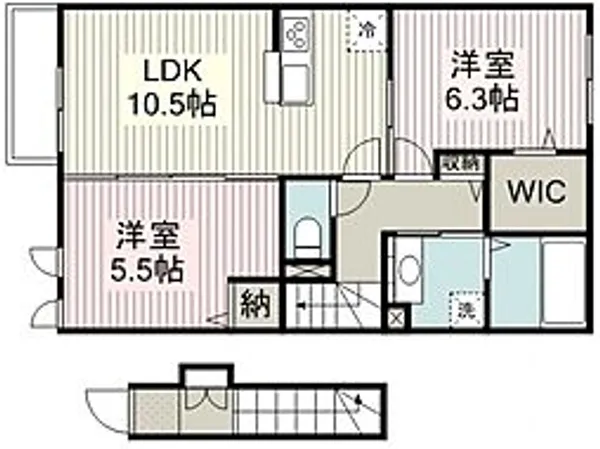 アリエッタ【2階】の間取り