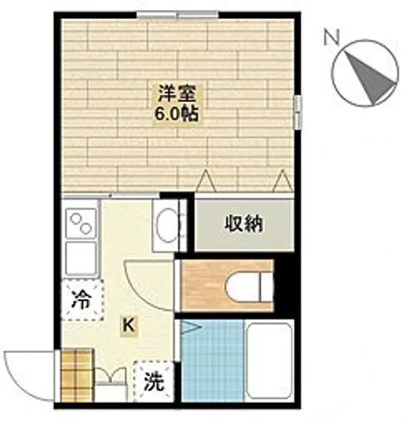 アリビオ川越【105号室号室】の間取り