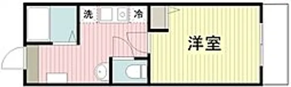 MELDIA新河岸【2階】の間取り