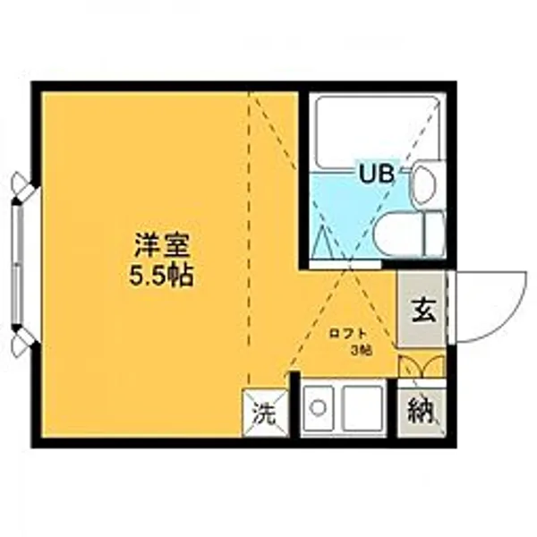 きのめハイツ【206号室号室】の間取り