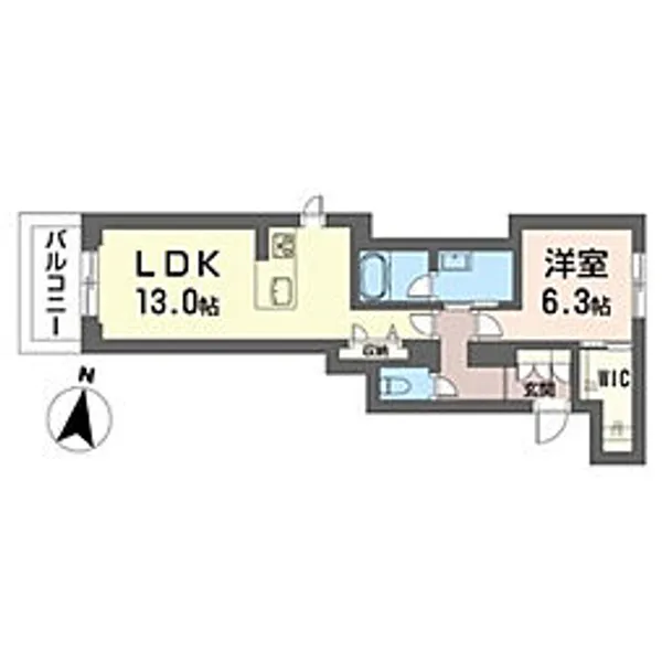 サティス・ヴィータ【301号室号室】の間取り