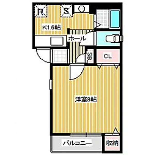 アルテハイム弐番館【203号室号室】の間取り