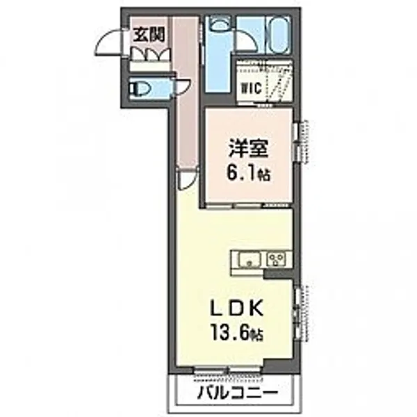 シエル エトワール【105号室号室】の間取り