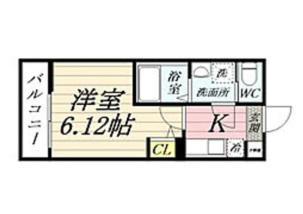 GRADUS川越【2階】の間取り