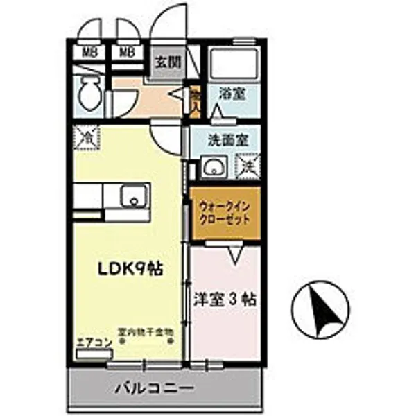グランドゥール【2階】の間取り