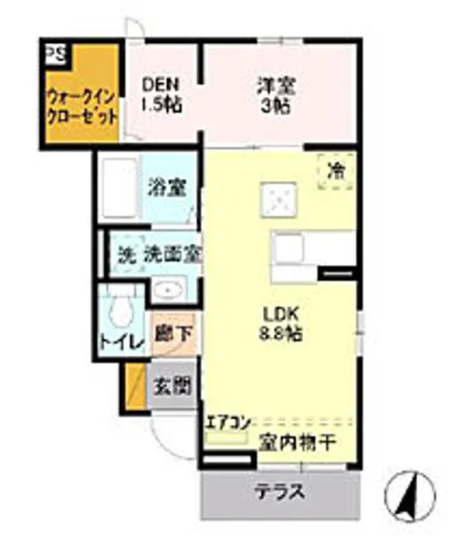 ソレアード【1階】の間取り