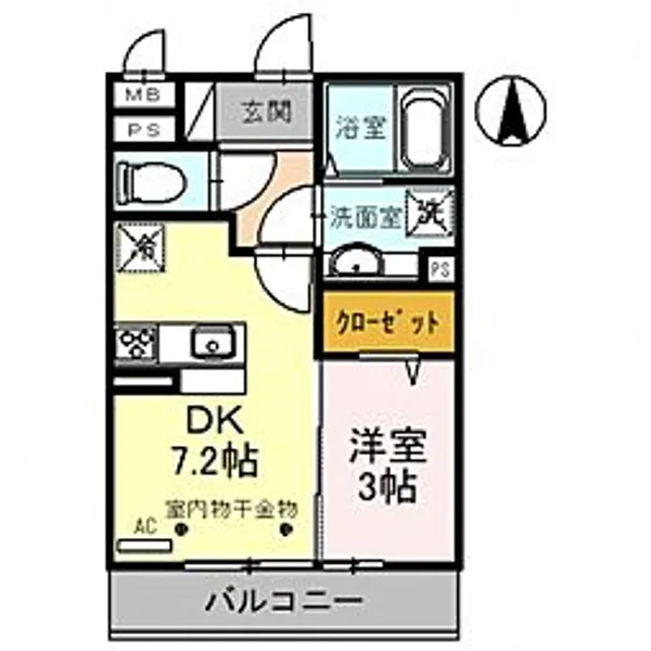 ロンサールII【3階】の間取り