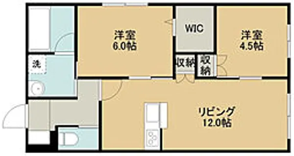 MARINE26【101号室号室】の間取り