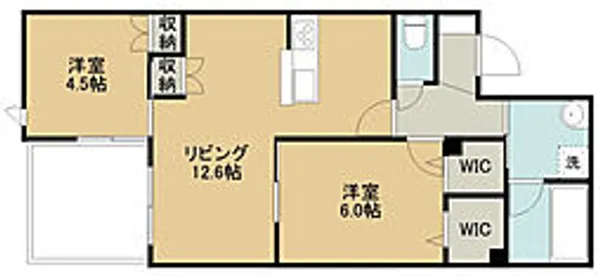 MARINE26【205号室号室】の間取り
