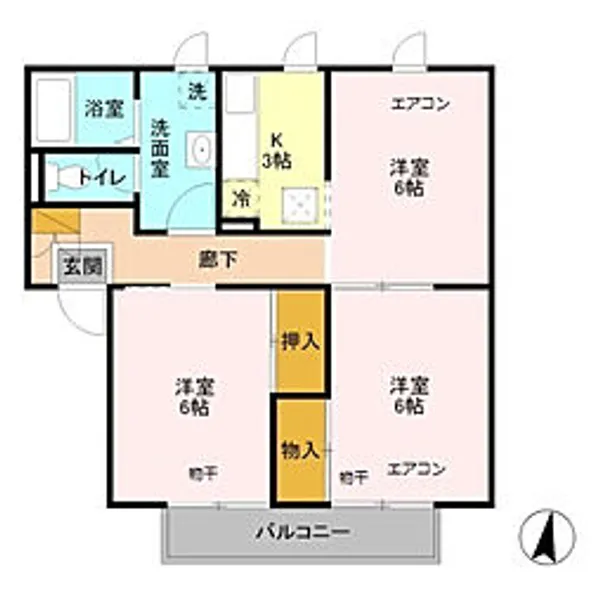 メゾン志藤B【2階】の間取り