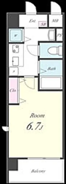 クレベール【7階】の間取り