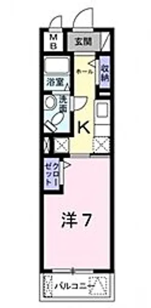 クラール ハイレン【6階】の間取り