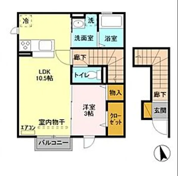 ヴィレッタ【2階】の間取り