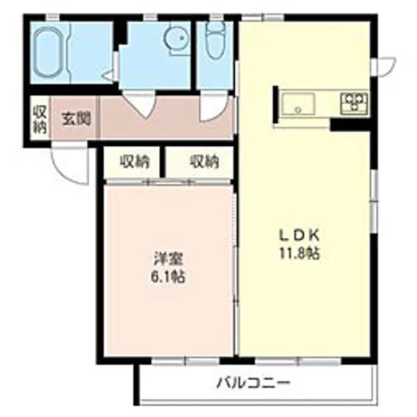 グレース弐番館【202号室号室】の間取り
