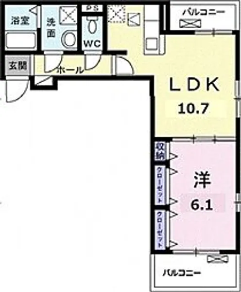 フレグランスII【1階】の間取り