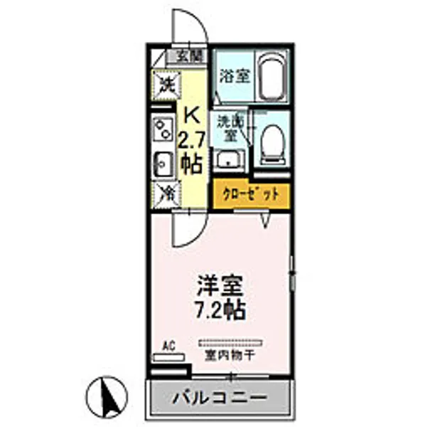 プランドールII【2階】の間取り