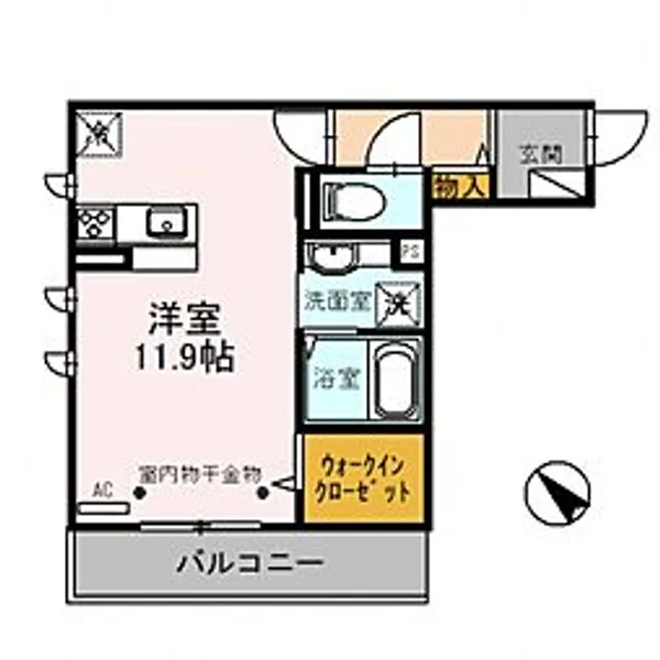 プラシード【2階】の間取り