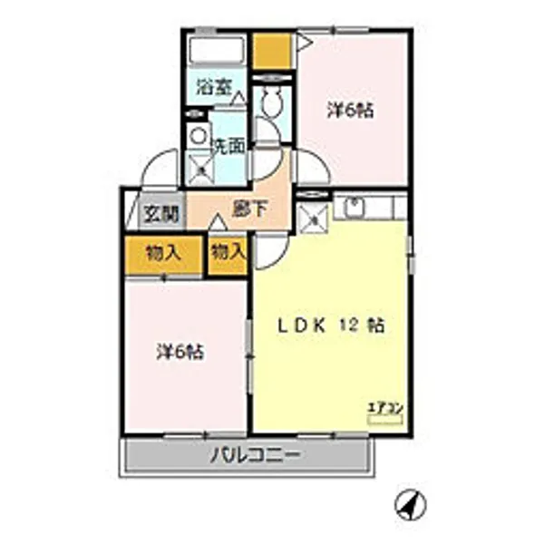 ラフィーネ【2階】の間取り