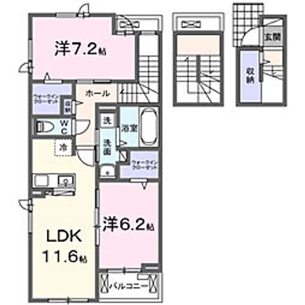 ノーススターガーデン【3階】の間取り