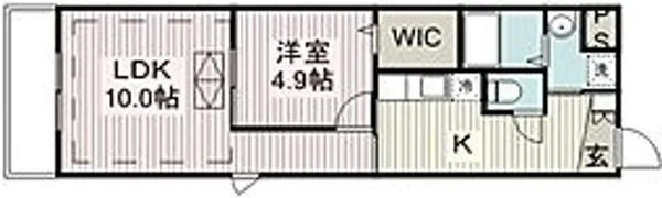 ルネス シュトラール【3階】の間取り