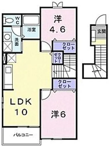 マロン ヴィラIIC【2階】の間取り
