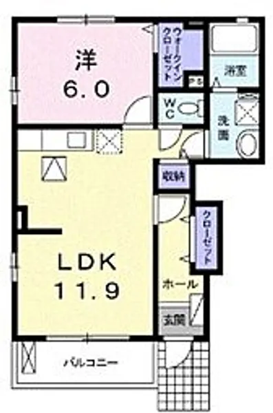 イースト フィールド【1階】の間取り