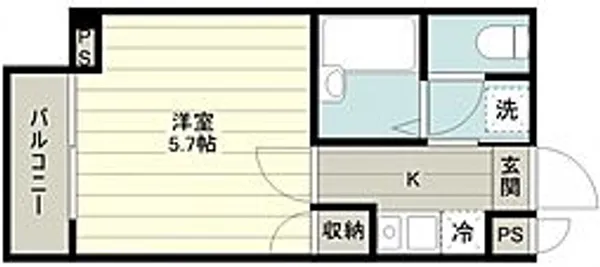 メゾン・ド・フルー五番館【3階】の間取り