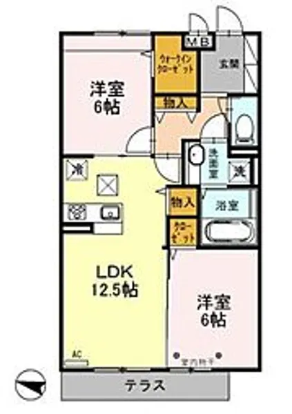 ラ・フレーズ(川越)【3階】の間取り